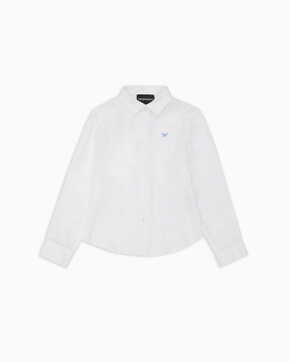Armani Junior LS Linen Button Up Shirt