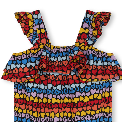 Sonia Rykiel Sleeveless Hearts Print Maxi Dress