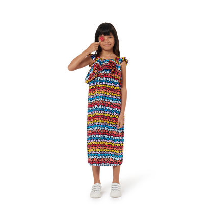 Sonia Rykiel Sleeveless Hearts Print Maxi Dress