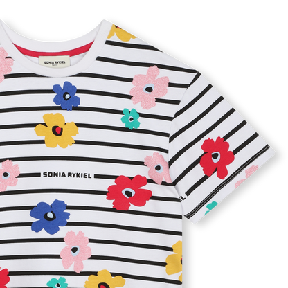 Sonia Rykiel SS Striped Flower Print Dress