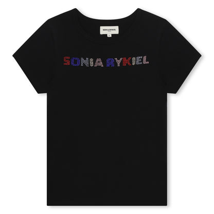 Sonia Rykiel SS Rhinestone Logo T-shirt