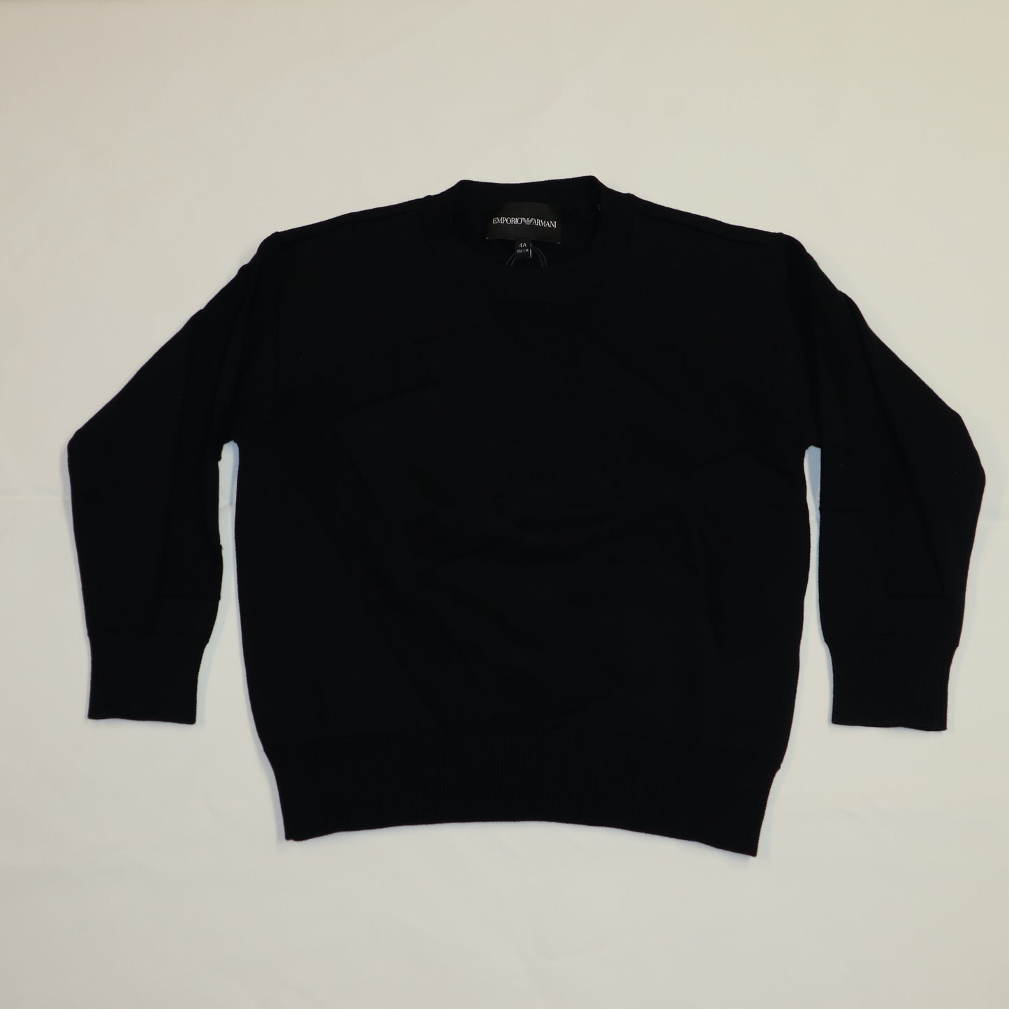 Armani Junior Boys Pullover Sweater w/ Logo Detail
