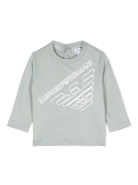 Armani Junior LS Graphic Logo T-shirt