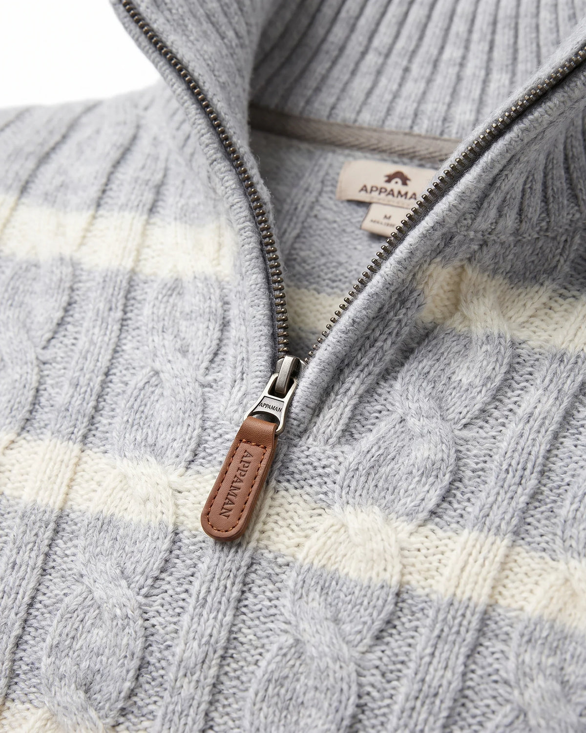 Appaman Quarter Zip Cabled Sweater