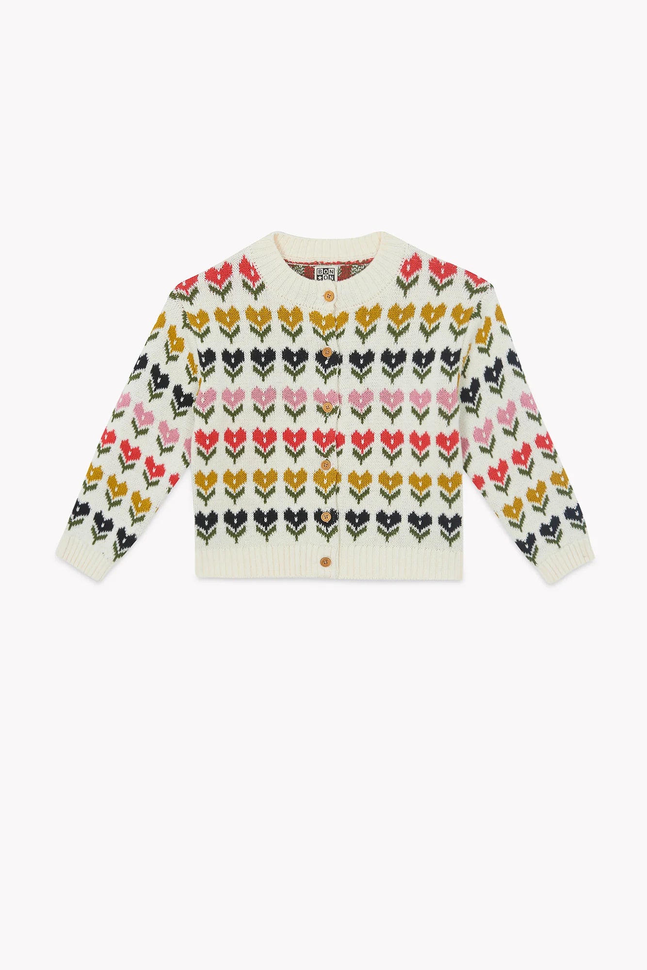 Bon Ton Tulip Hearts Cardigan