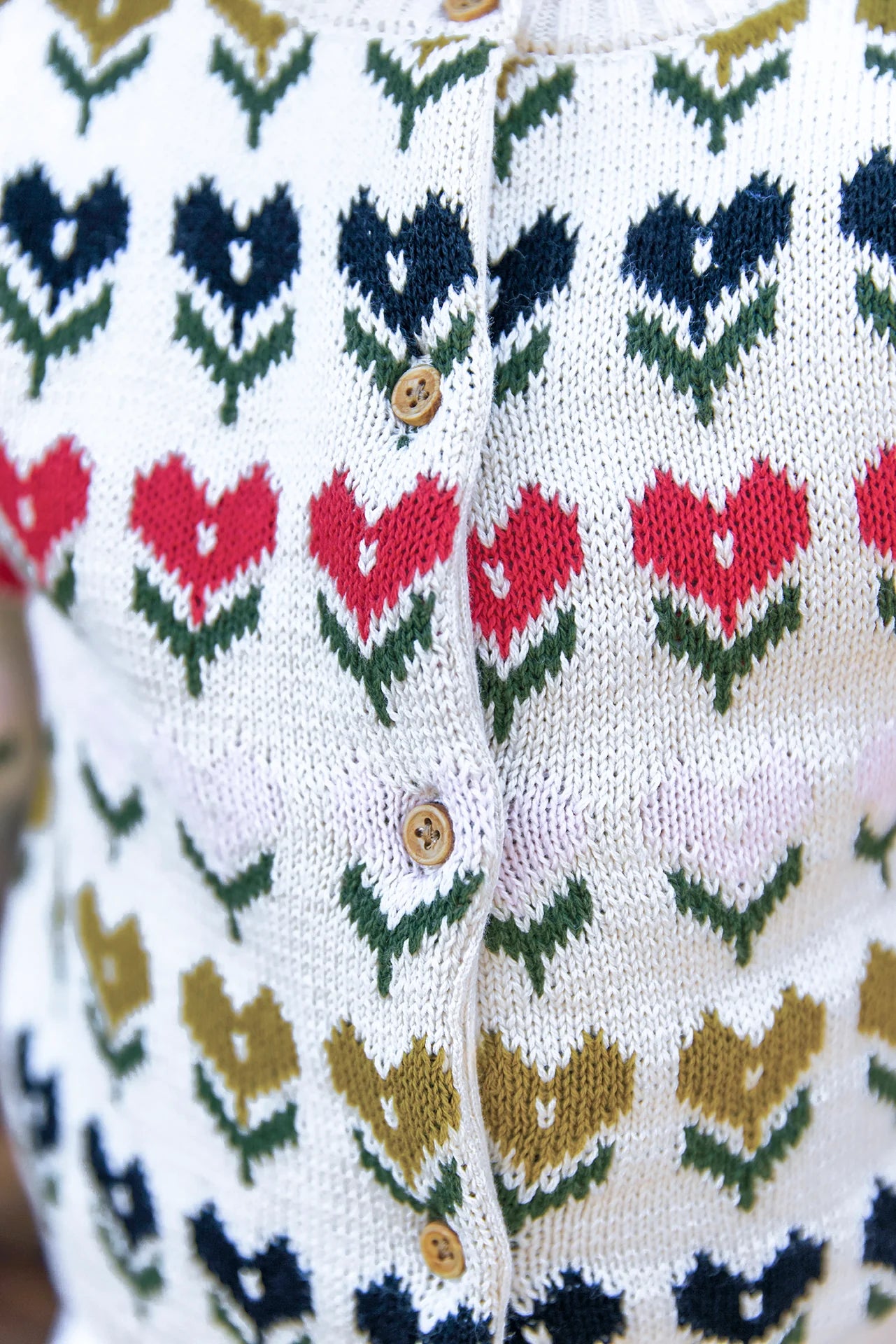 Bon Ton Baby Tulip Hearts Cardigan