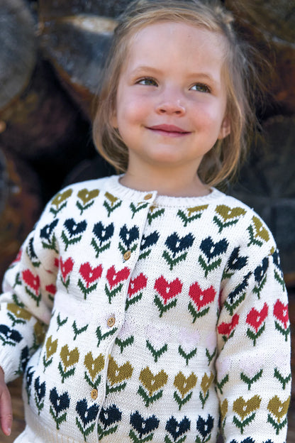 Bon Ton Baby Tulip Hearts Cardigan