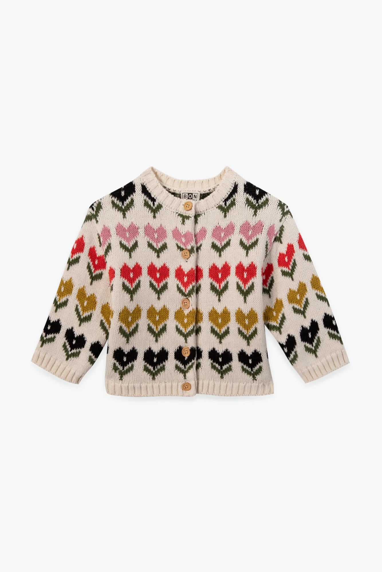 Bon Ton Baby Tulip Hearts Cardigan