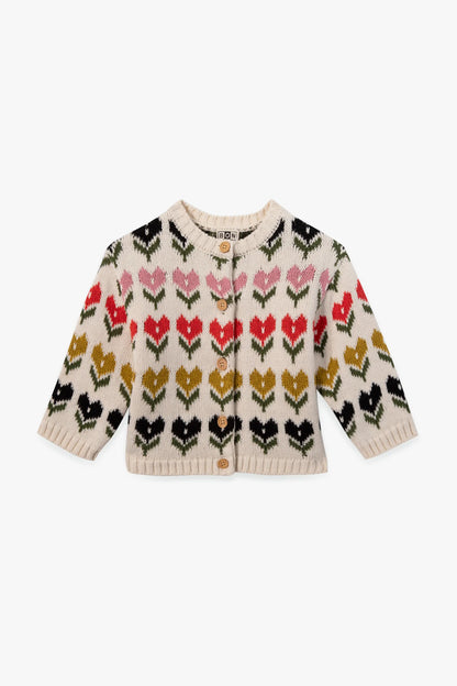 Bon Ton Baby Tulip Hearts Cardigan