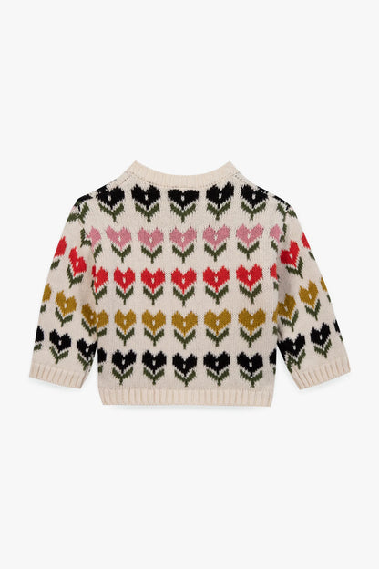 Bon Ton Baby Tulip Hearts Cardigan