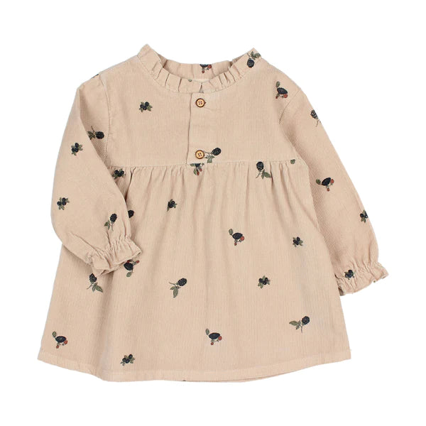 Buho LS Mini Cord Forest Dress