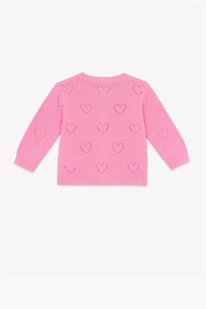 Bon Ton Lilet Knit Hearts Cardigan