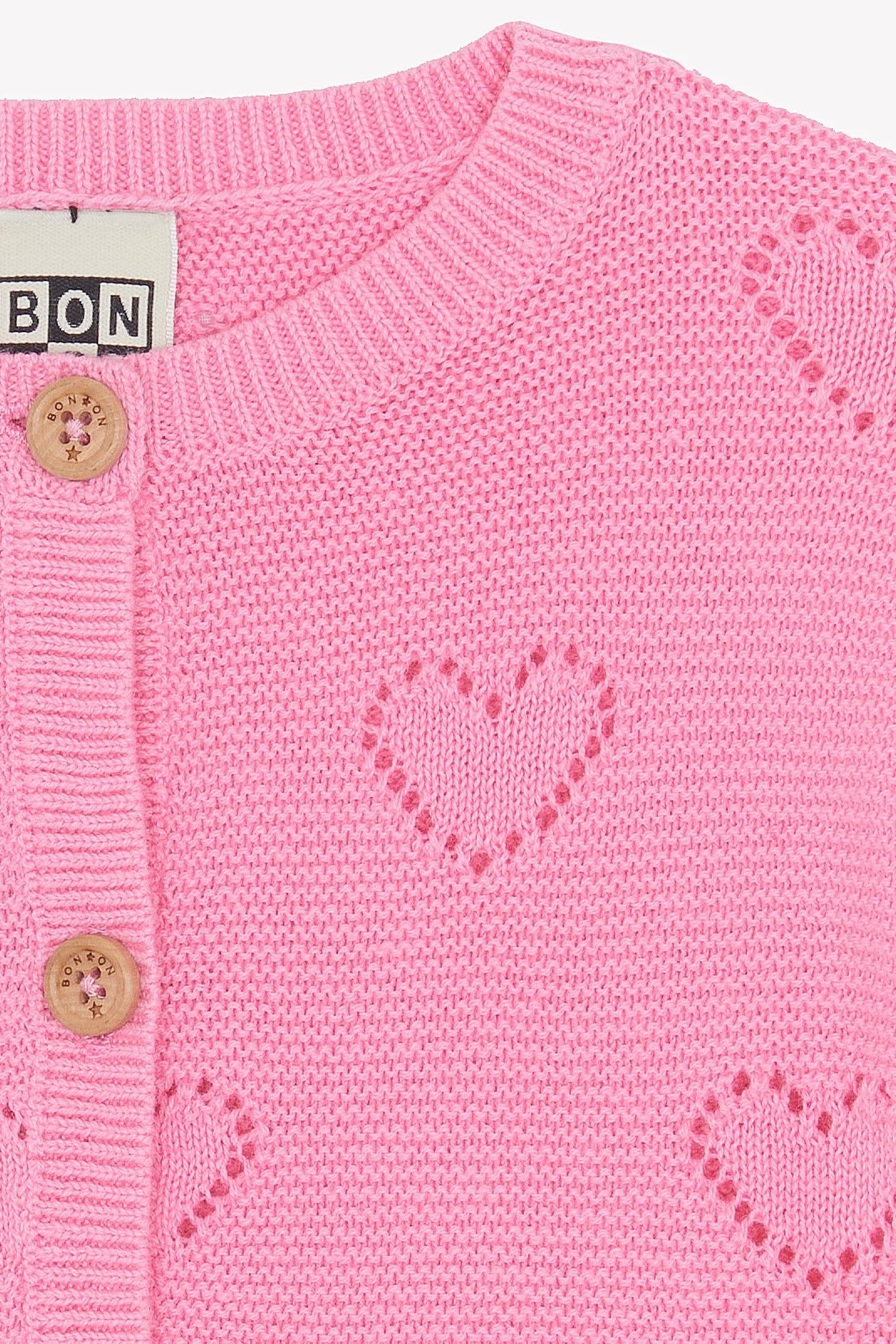 Bon Ton Lilet Knit Hearts Cardigan