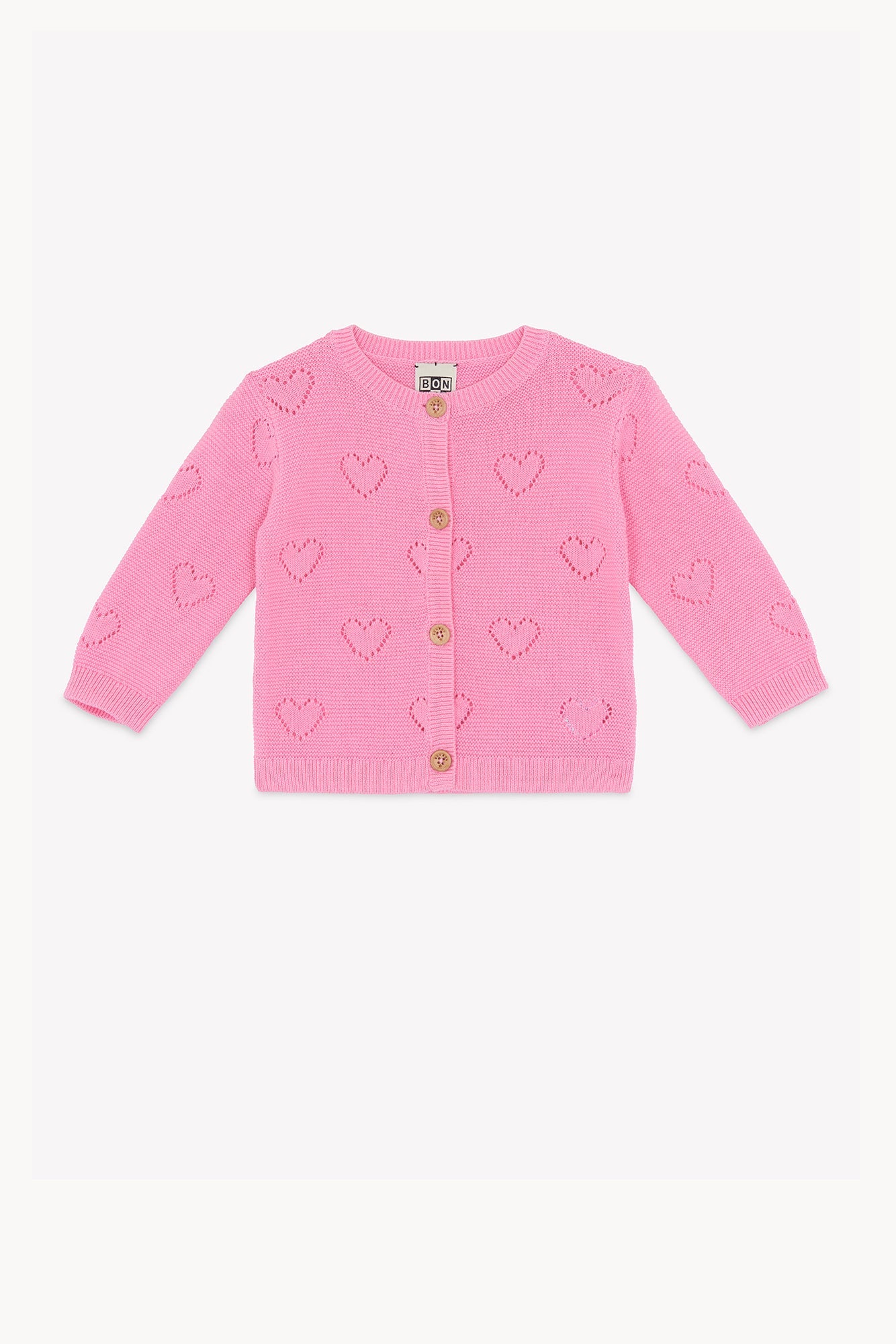 Bon Ton Lilet Knit Hearts Cardigan