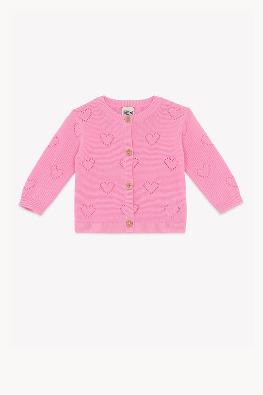 Bon Ton Lilet Knit Hearts Cardigan