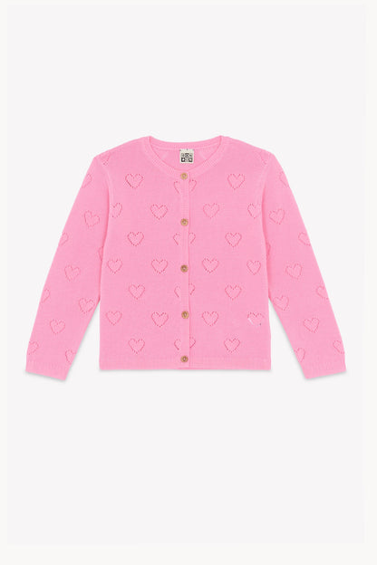 Bon Ton Lilou Knit Hearts Cardigan
