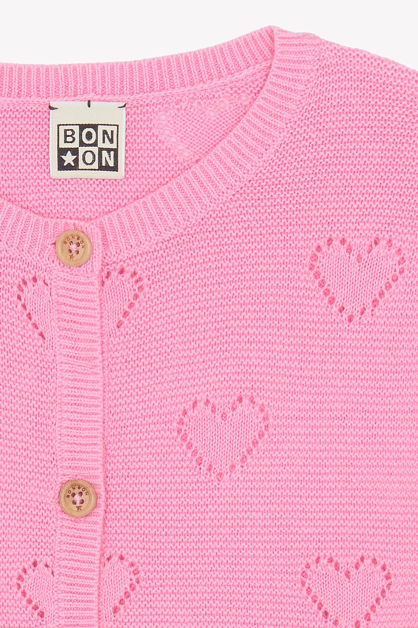 Bon Ton Lilou Knit Hearts Cardigan