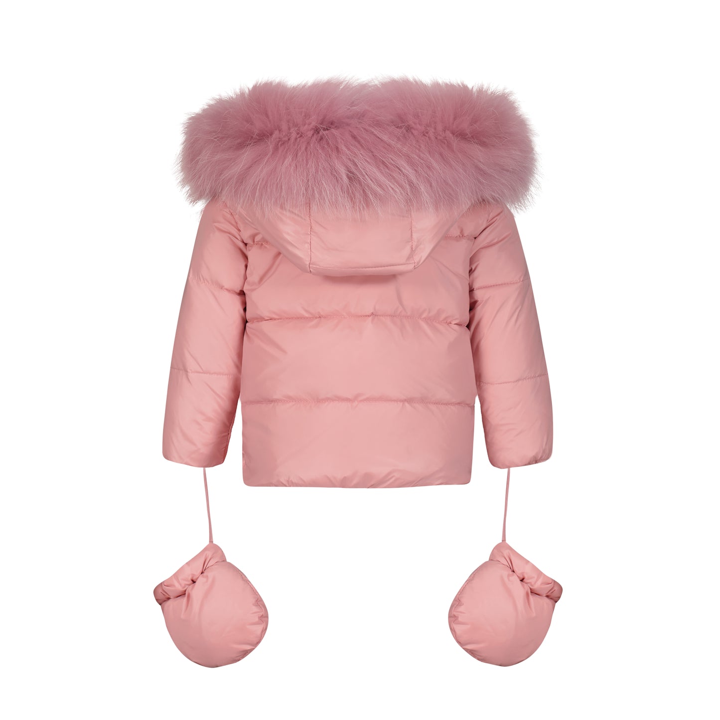 Scotch Bonnet Baby Girl's Classic Puffer Jacket w/ Fur Hood