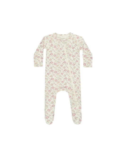 Quincy Mae LS Bamboo Zip Footie