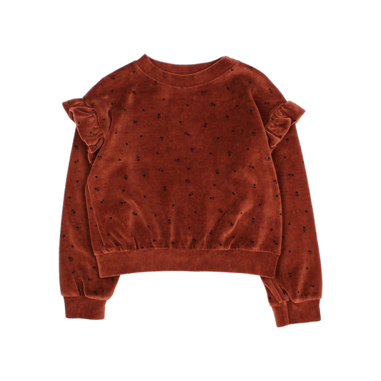Buho Baby Velvet Cuore Top & Legging Outfit