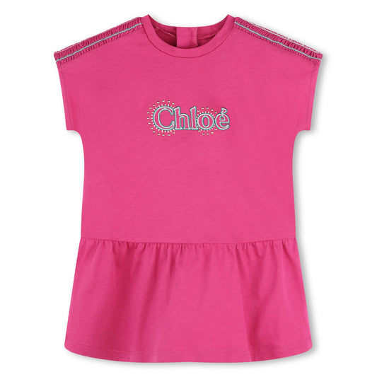 Chloe SS Logo Embroidery Dress