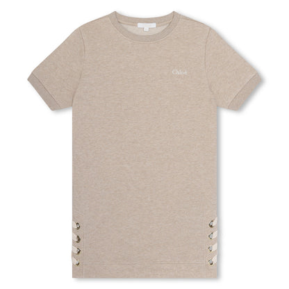 Chloe SS Sweater Dress w/ Lace Detail