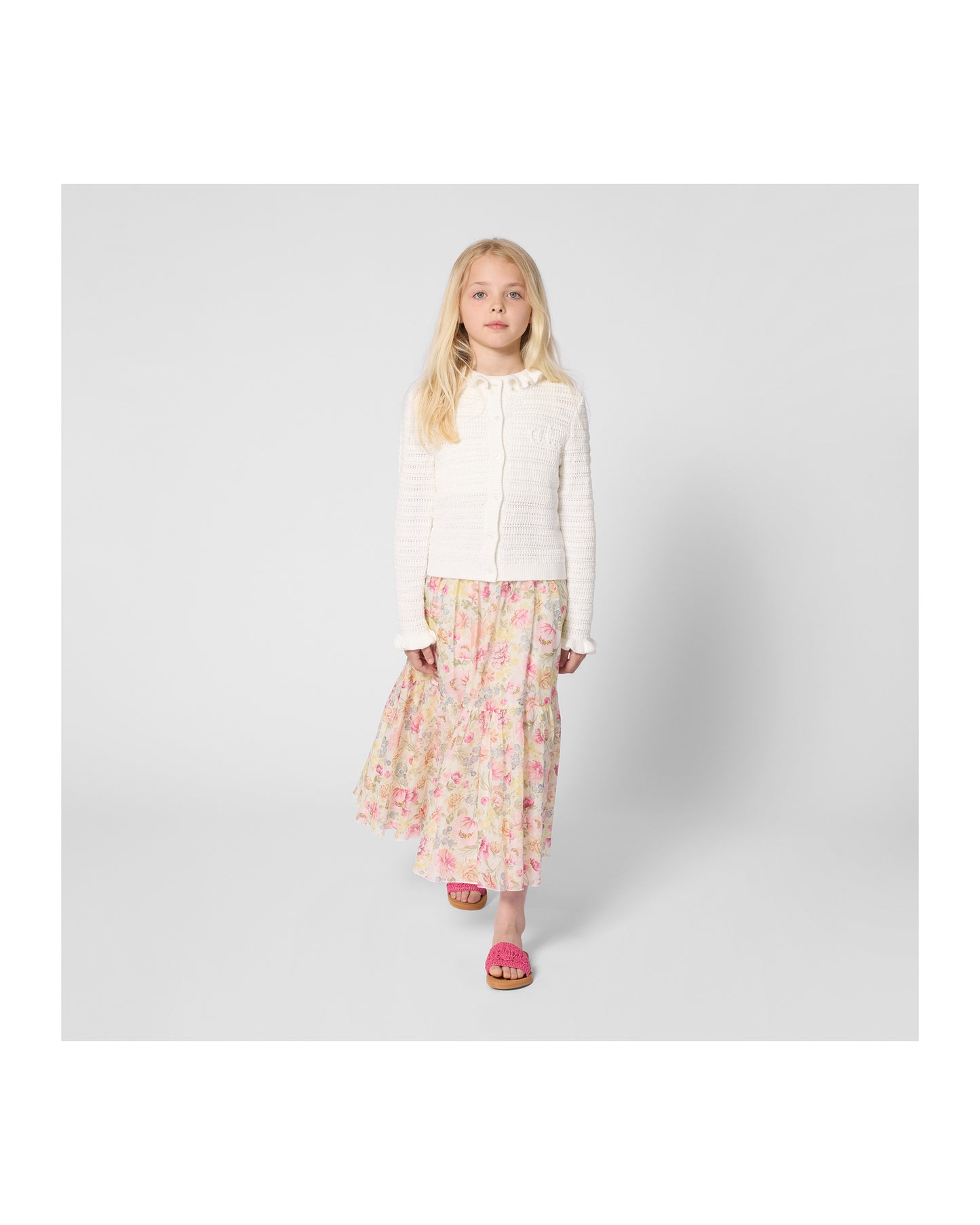 Chloe Floral Print Maxi Skirt