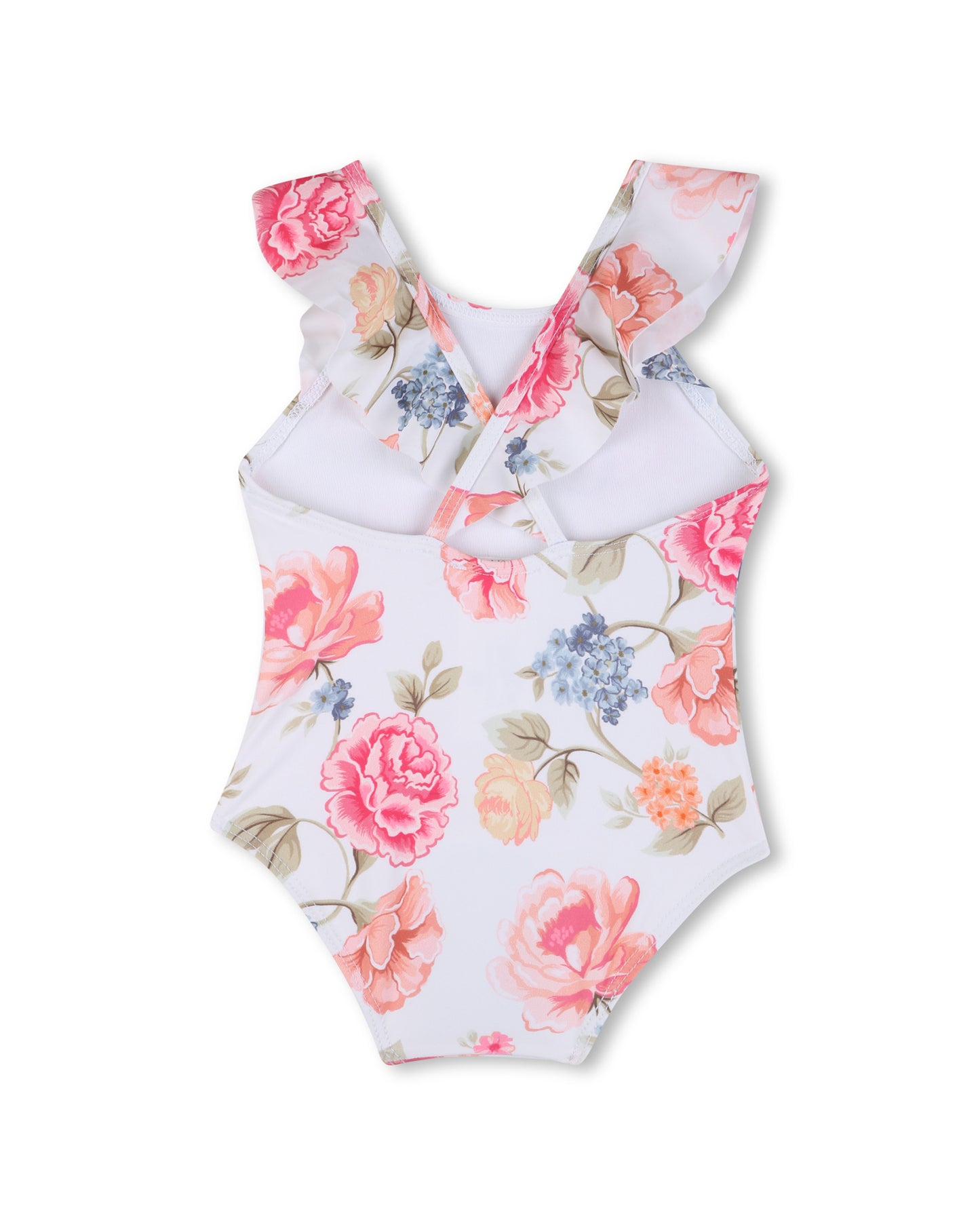 Chloe Floral Print Logo Swimsuit