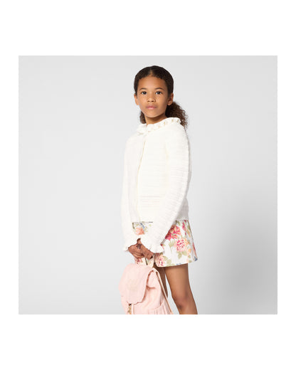 Chloe Crotchet Knit Logo Cardigan