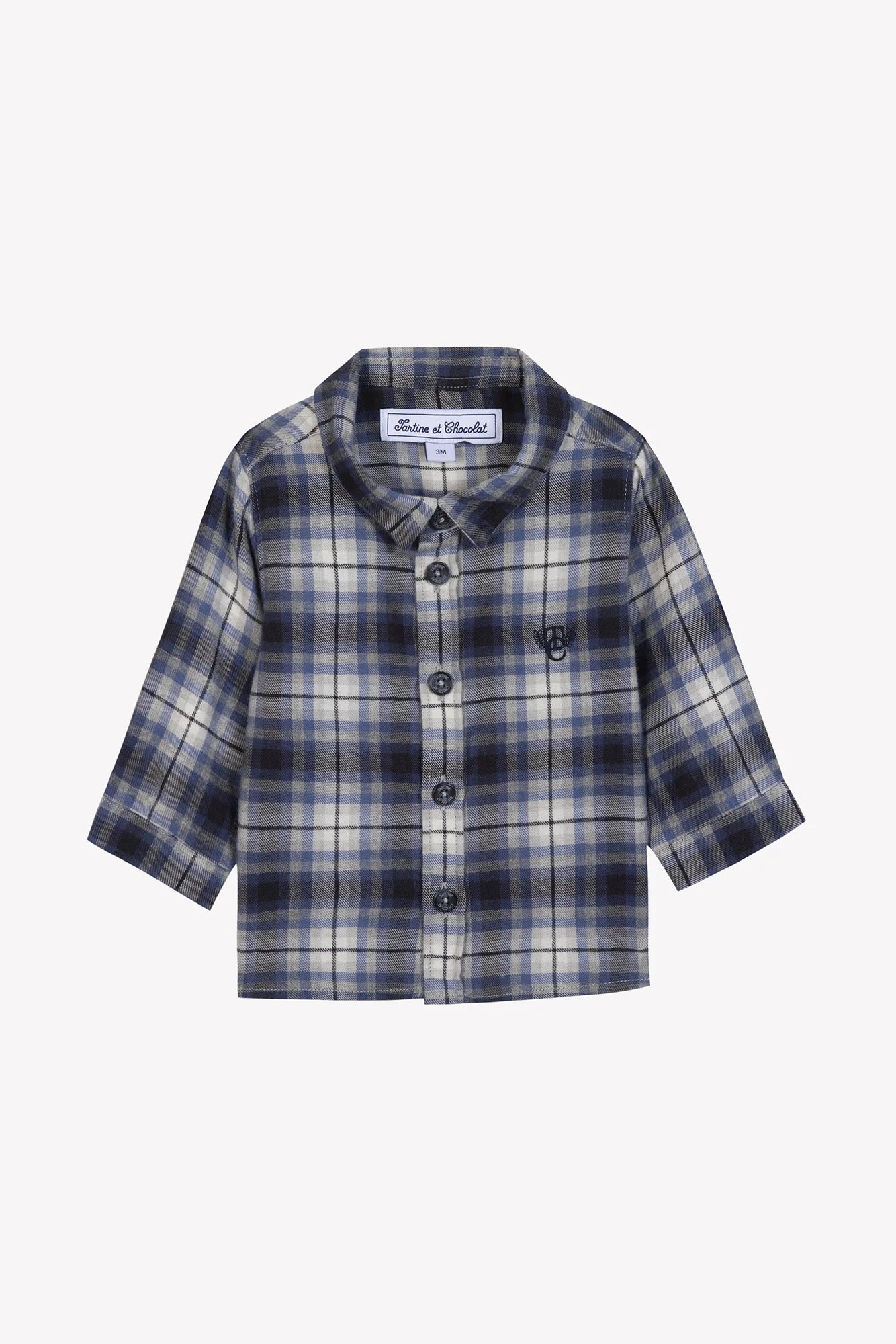 Tartine Boy's LS Plaid Button Up Shirt