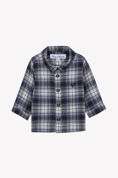 Tartine Boy's LS Plaid Button Up Shirt