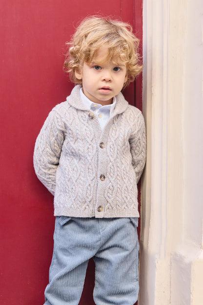 Tartine Boy's Cable Knit Cardigan