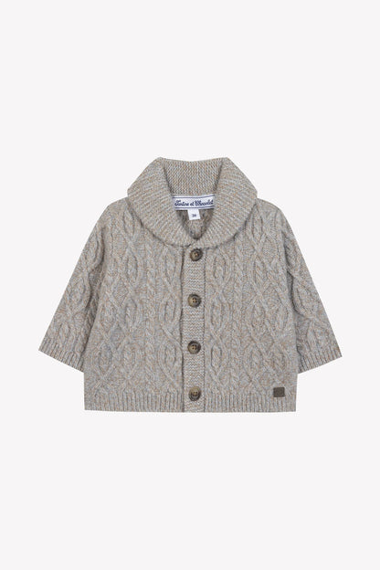 Tartine Boy's Cable Knit Cardigan