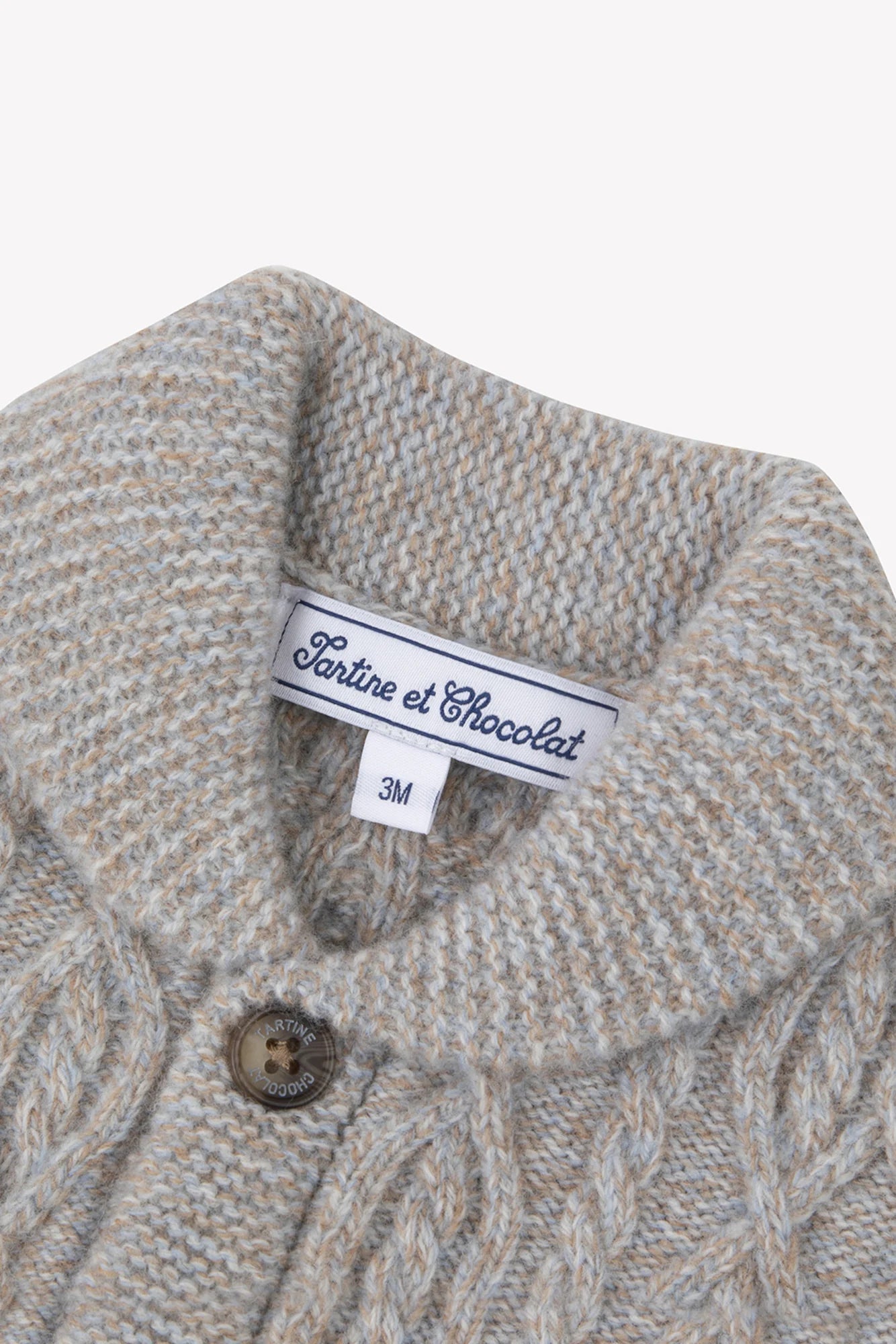 Tartine Boy's Cable Knit Cardigan