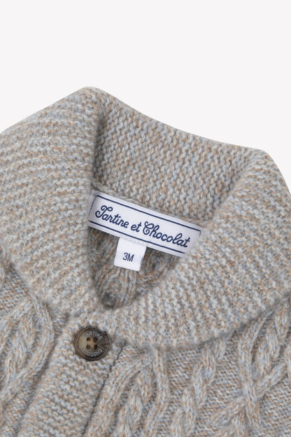 Tartine Boy's Cable Knit Cardigan