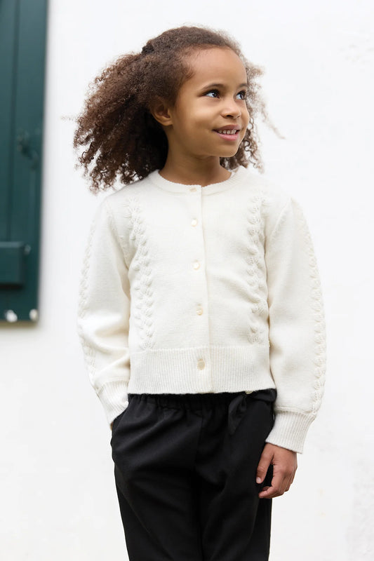 Tartine Eyelet Detail Cardigan