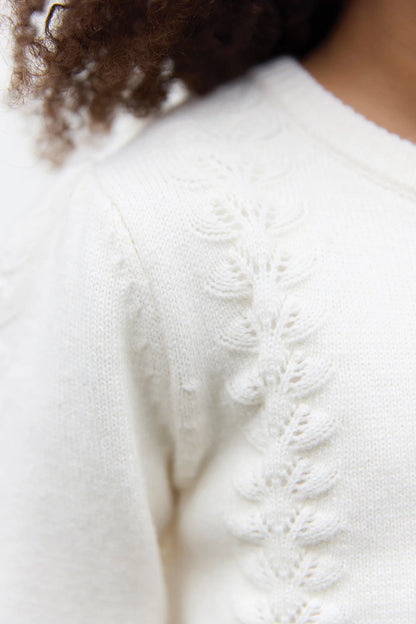Tartine Eyelet Detail Cardigan