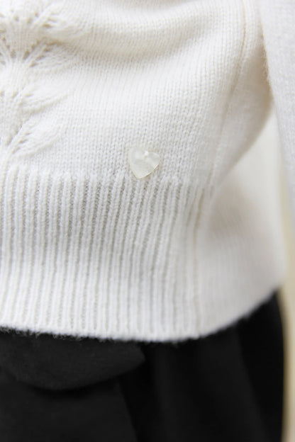 Tartine Eyelet Detail Cardigan