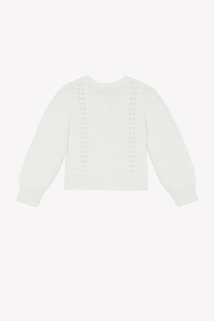 Tartine Eyelet Detail Cardigan