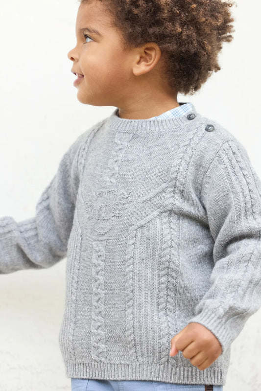 Tartine Boy's Logo Pull Over Sweater