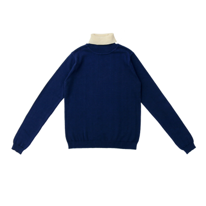 Coco Blanc Colorblock Turtleneck Top