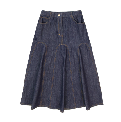 Coco Blanc Denim Skirt