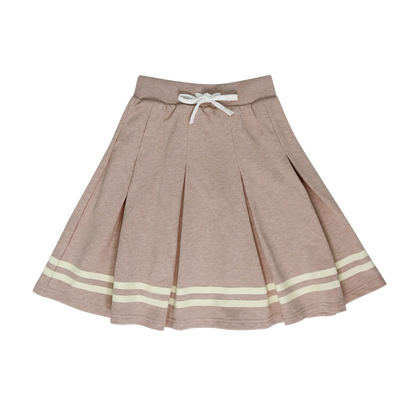 Coco Blanc Graphic Sweatshirt & Pleated Skirt Set