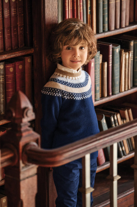 Tartine Boy's Pull Over Ski Sweater