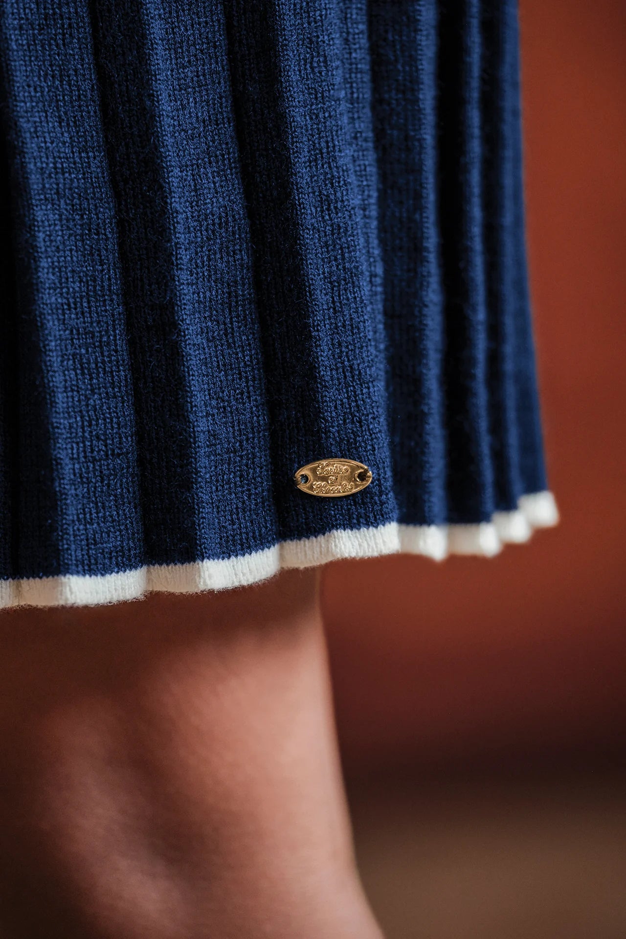 Tartine LS Knit Pleated Polo Dress