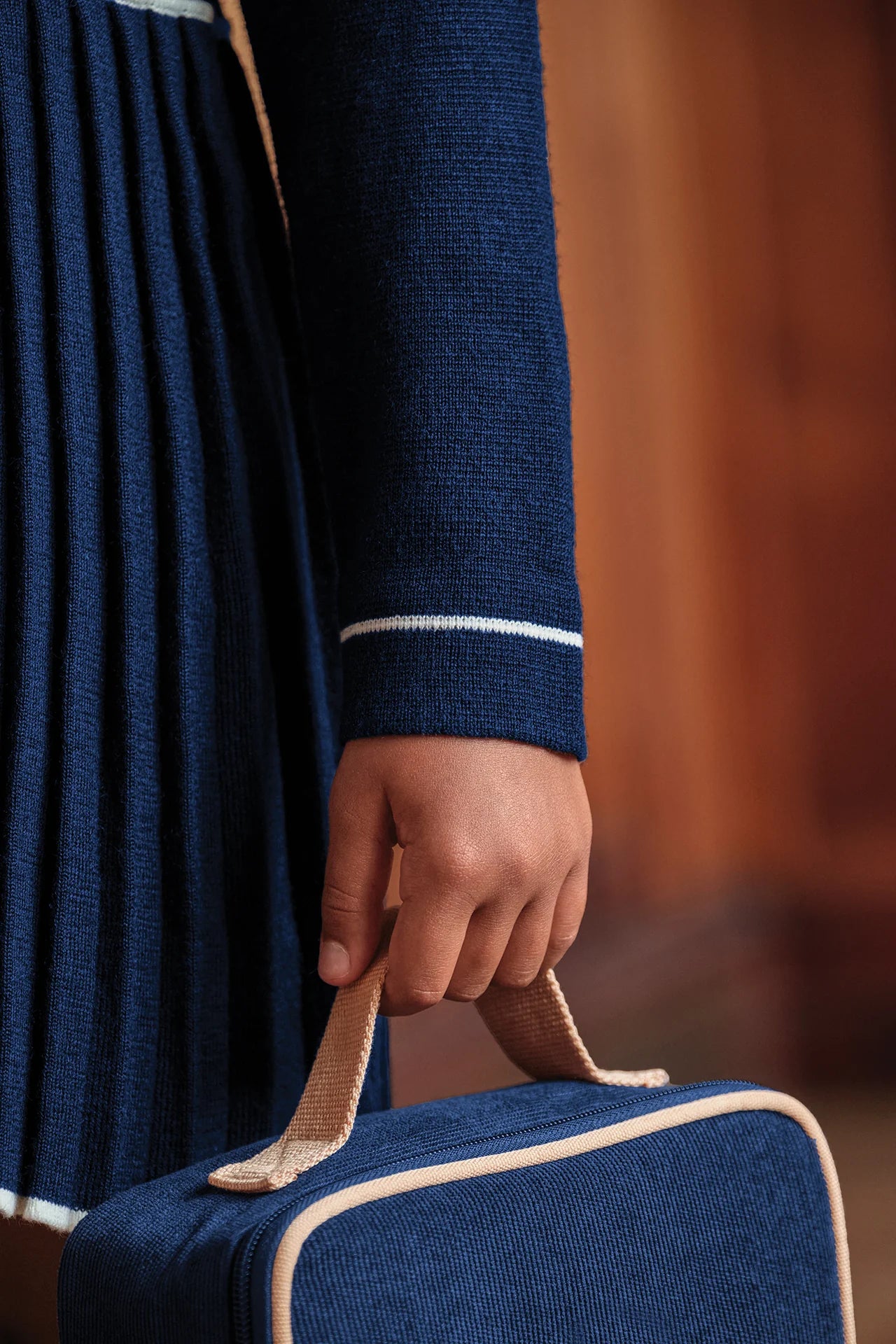 Tartine LS Knit Pleated Polo Dress