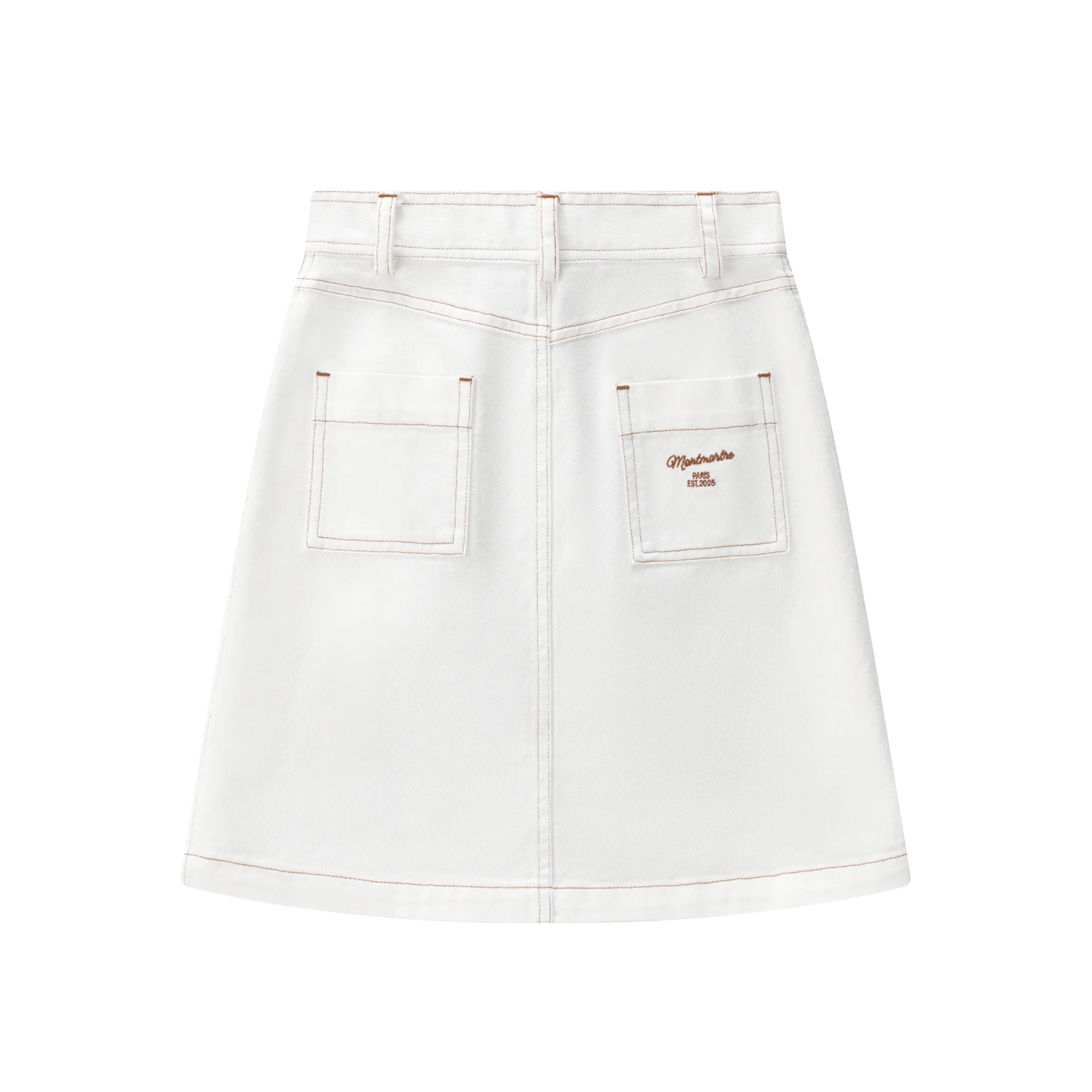 Coco Blanc Denim Button Up Skirt