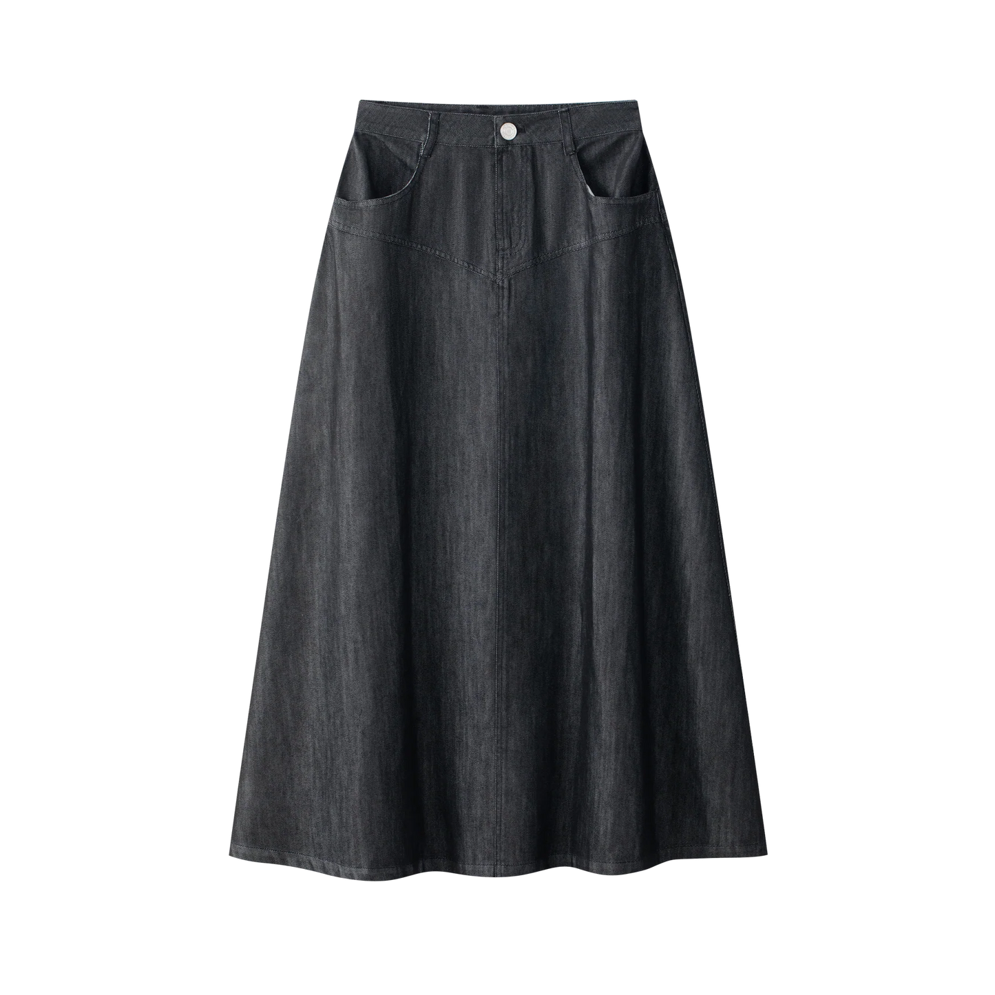Coco Blanc Denim Drop Seam Skirt