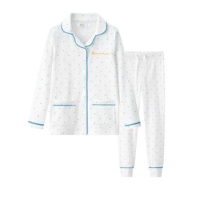 Coco Blanc Polka Dot Long PJ