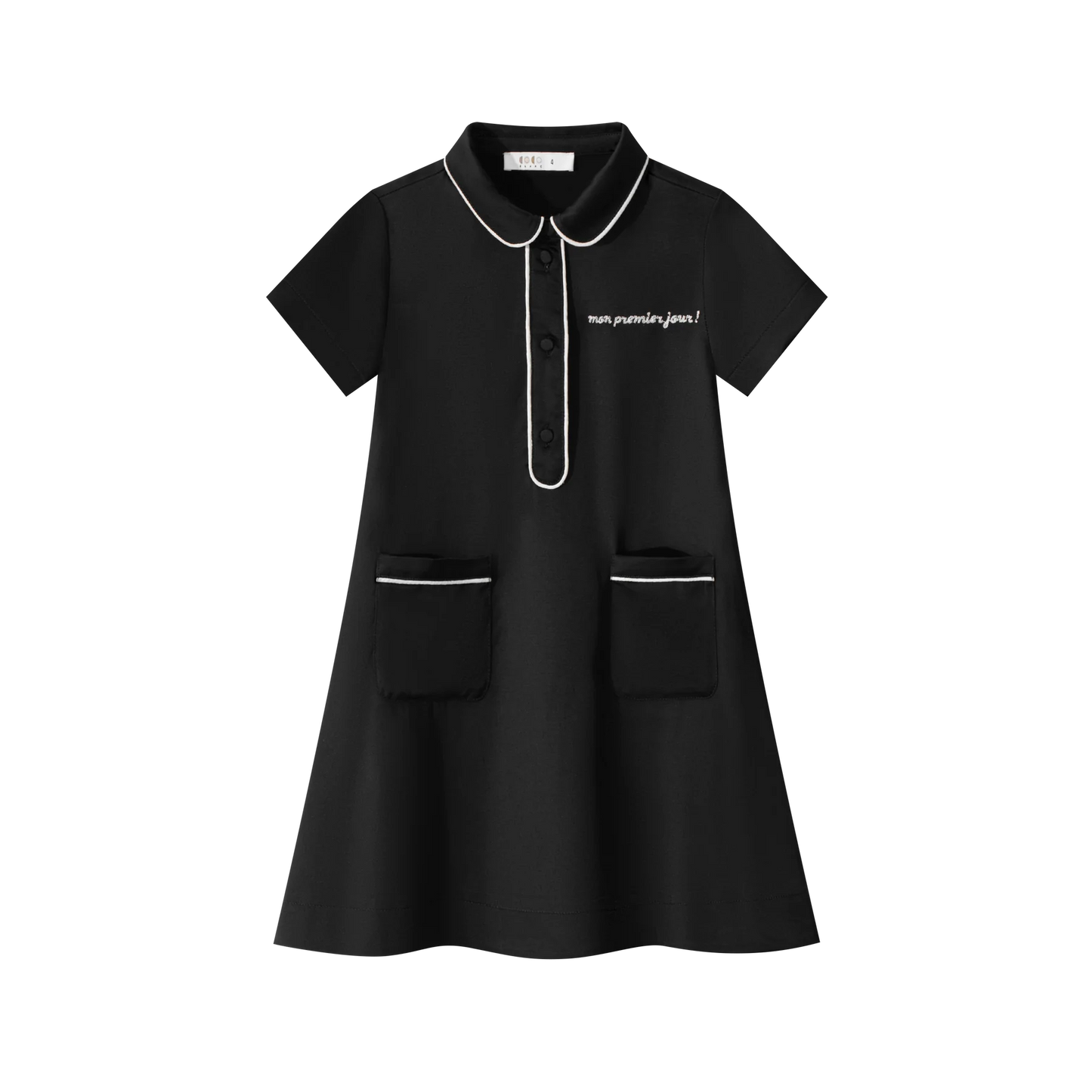 Coco Blanc Silk Shirt Dress Short
